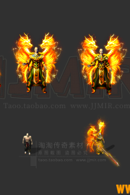 漂亮武器龙衣服套装素材下载