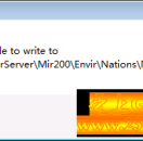 传奇单机版提示Unable to write to Nations.ini怎么搞？